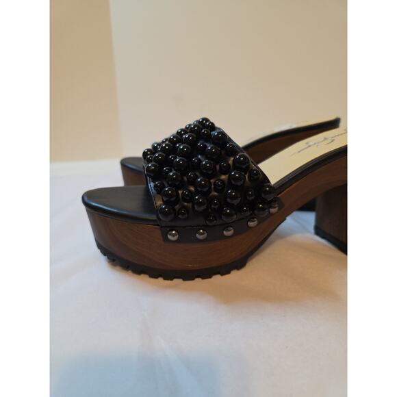 Jessica Simpson Women's SZ 9.5 M Telina Block Heel Dress Sandals Black - Picture 8 of 14